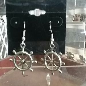 Ships wheel earings
